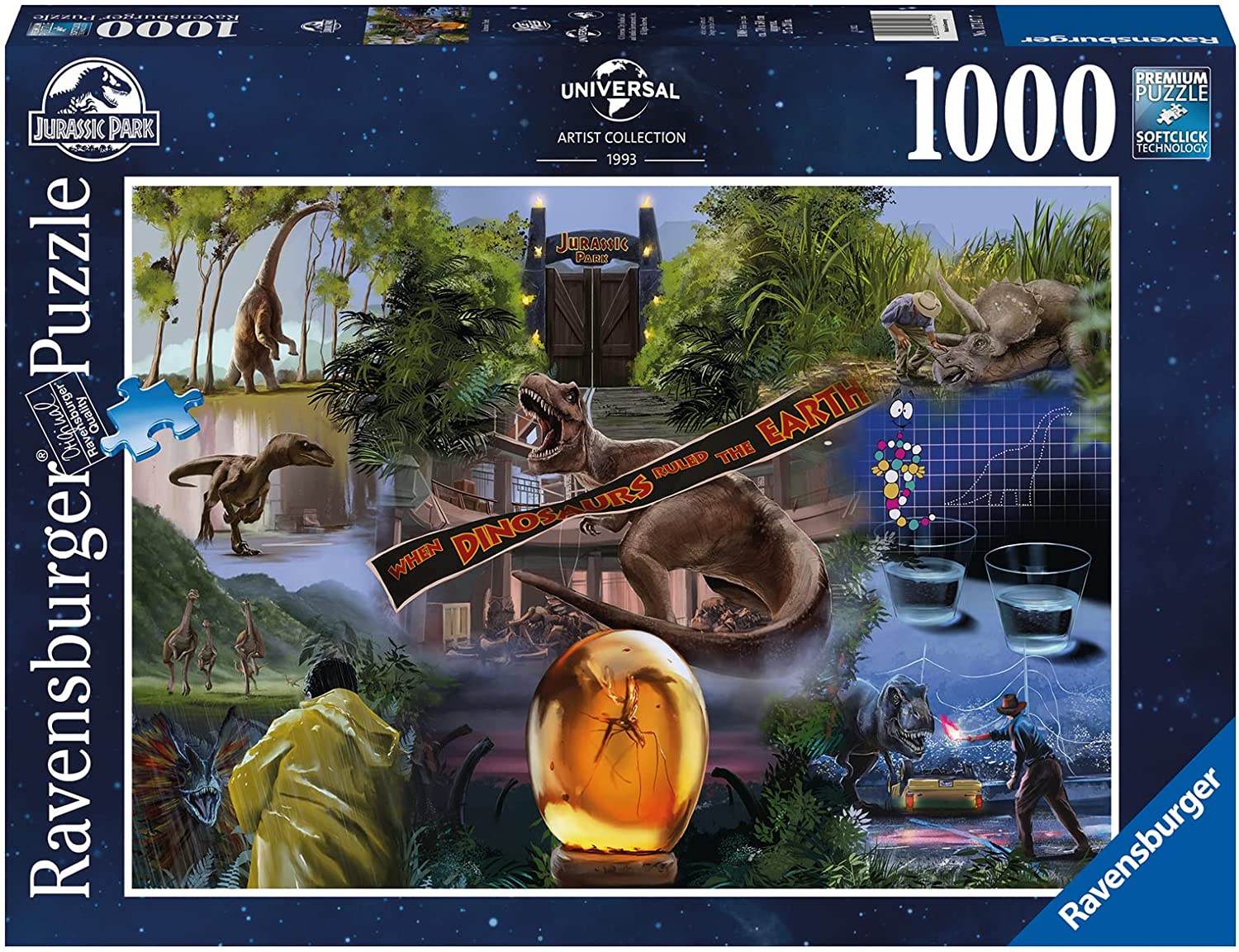 Ravensburger Universal Artist Collection Jurassic Park 1000 Piece Puzzle image 0